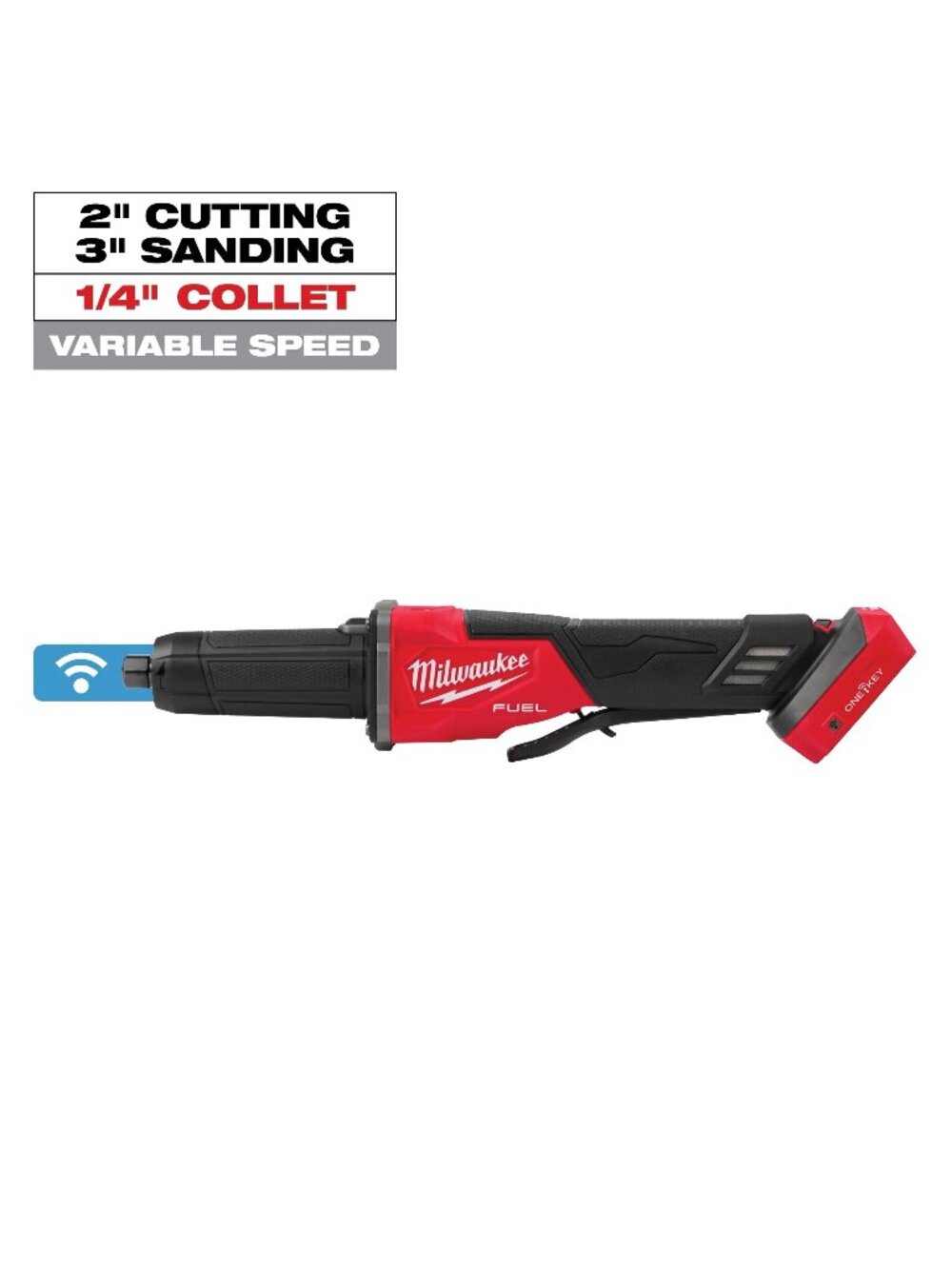 Milwaukee M18 FUEL Variable Speed, Braking Die Grinder, Paddle Switch w/ ONE-KEY